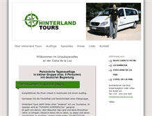 Tablet Screenshot of hinterlandtours.es